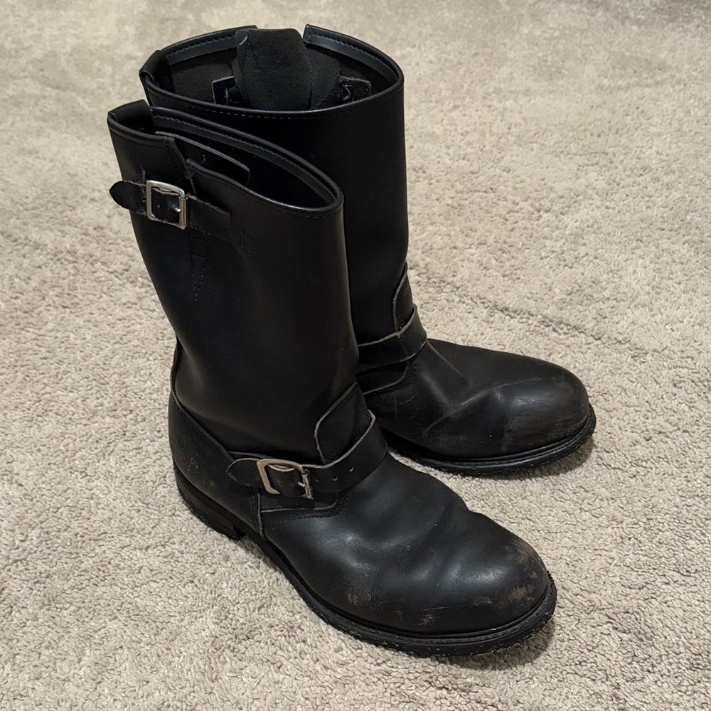 Vintage Brahma Made in USA Engineer Boots